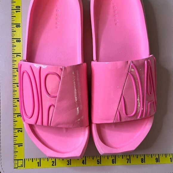 Jordan Pink Flip Flops SlidesโUS 8 CZ8027-600 LikeโNew - Picture 15 of 15